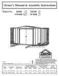 Arrow BD88 Use and Care Manual