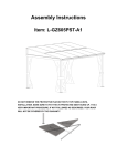 Sunjoy L-GZ605PST-A1 Installation Guide