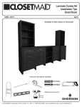 ClosetMaid 33011 Installation Guide