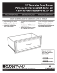 ClosetMaid 4943 Instructions / Assembly