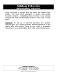 Salsbury Industries 9174BLK-A Use and Care Manual