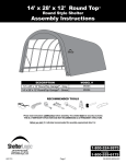 ShelterLogic 95334.0 Instructions / Assembly