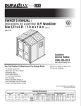 Duramax Building Products 30411 Use and Care Manual