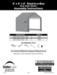 ShelterLogic 70401 Instructions / Assembly