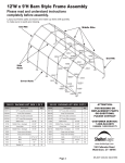 ShelterLogic 97253.0 Instructions / Assembly