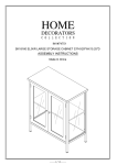 Home Decorators Collection 7475100210 Instructions / Assembly