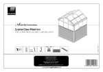 Palram 701808 Use and Care Manual