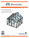 Monticello Mont-8-BK Use and Care Manual