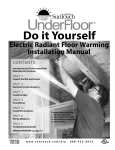SunTouch Floor Warming 1201216U2R Instructions / Assembly