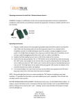HeatTrak HR-Wireless Instructions / Assembly