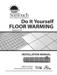 SunTouch Floor Warming C12120010ST-S3660 Installation Guide