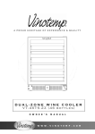 Vinotemp VT-46TS-2ZL Use and Care Manual