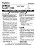 NuTone NS5830SS Instructions / Assembly