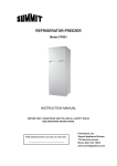 Summit Appliance CP961 Use and Care Manual