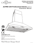 Cavaliere AP238-PSL-36 Instructions / Assembly