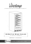 Vinotemp VT-32SB-ID Use and Care Manual