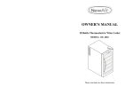 NewAir AW-181E Instructions / Assembly