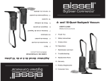 Bissell BG1001 Use and Care Manual