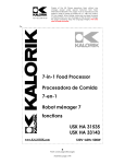 KALORIK HA 33143 R Use and Care Manual