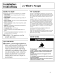 Summit Appliance REX243B Installation Guide