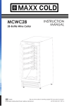 Maxx Ice MCWC28-O Use and Care Manual