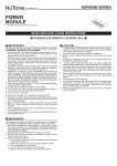 NuTone NSPM390 Instructions / Assembly