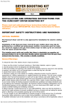 Suncourt DRY04 Instructions / Assembly