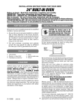 GE JRP20WJWW Instructions / Assembly