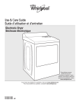 Whirlpool WED7000DW Use and Care Manual