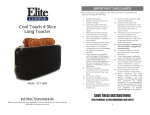 Elite ECT-3803 Use and Care Manual