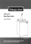 Magic Chef MCKC490B2 Use and Care Manual