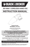 BLACK+DECKER BDH2000SL Use and Care Manual