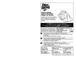 Dirt Devil SD12000 Use and Care Manual