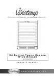 Vinotemp VT-54TS Use and Care Manual