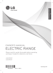 LG Electronics LSE3090ST Use and Care Manual