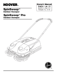 Hoover L1405 Use and Care Manual
