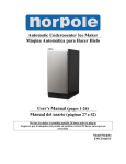 Norpole EWCIM44ST Use and Care Manual