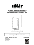 Summit Appliance BIM44G Use and Care Manual