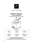 Paragon 2028D Use and Care Manual