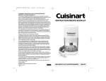 Cuisinart MM-2M Use and Care Manual