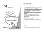 SPT SS-301 Use and Care Manual
