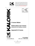 KALORIK CYM 38524 SS Use and Care Manual