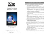 Elite EKT-200 Use and Care Manual