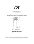 SPT SP-5020 Use and Care Manual