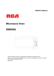 RCA RMW906 Use and Care Manual