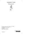 KOHLER K-13925-CP Installation Guide