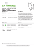 Symmons 4305-STN Installation Guide