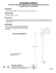 Speakman VS-124 Instructions / Assembly