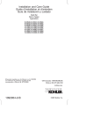 KOHLER K-10540-2BZ Installation Guide