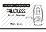 Faultless G2X2LYED0AA-F Instructions / Assembly